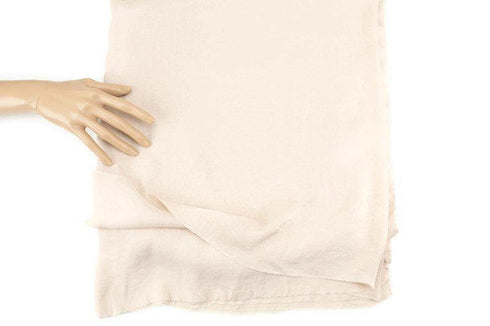 Pale Nude Washed Satin Fabric Woven Designer Fabric 1.75 yards LWW00202